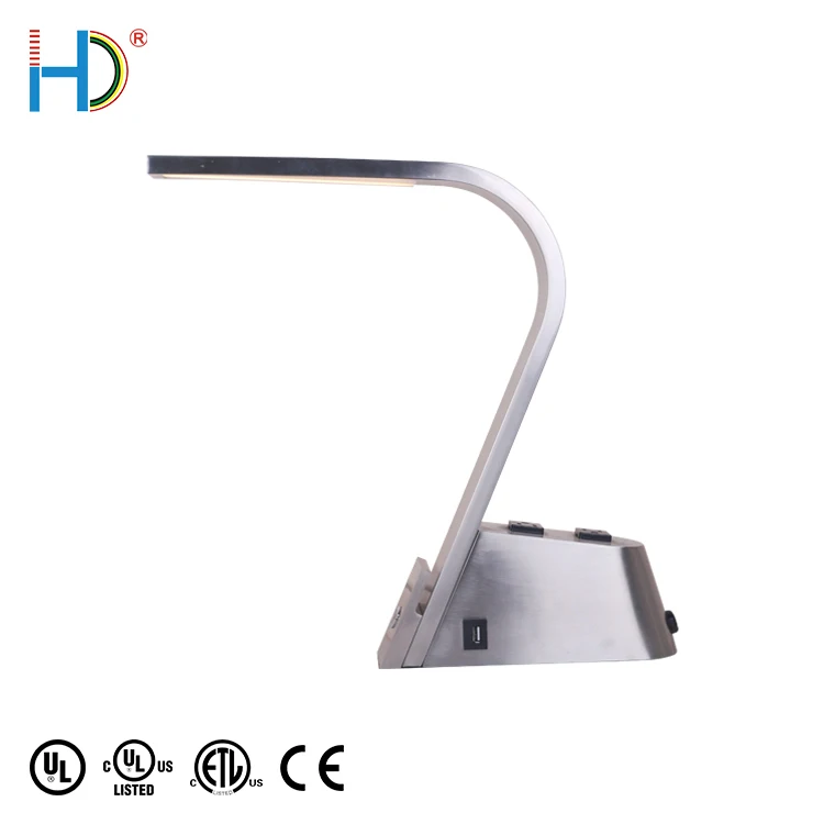 Modern On Off Touch Switch Study Design Decorate Hotel Metal Led Table Lamp