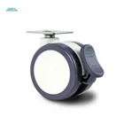 Caster factory 2.5 Inch PU wheel 60mm nylon medical caster