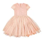 Girl Girl Dresses Girl's Dresses Glitter Fabric Pure Cotton Full Lining Tulle Party And New Year Clothes