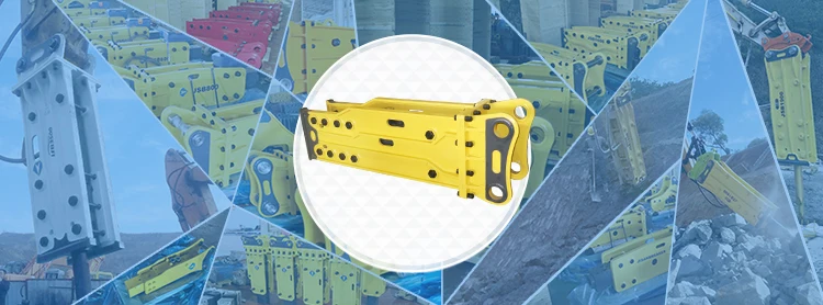 MSB SAGA 250HS Hydraulic Breaker Rock Hammer for 19-26 Ton Excavator with 140mm Rod Diameter and 12 Months Warranty