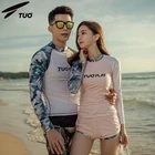 Men's rash guard split sunscreen floating diving suit Jellyfish swimsuit for male female Long-sleeved couple surfing swimsuit