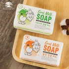 Wholesale high quality antibacterial body soap custom goat milk natural bath soap