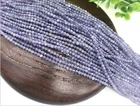 Factory Wholesale Natural Round Stone Beads 2mm3mm4mm Faceted Tanzanite High Quality DIY For Bracelet Necklace Making