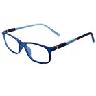 Children's transparent crystal color square full rim size 44-16-130 11.9g optical eyeglasses