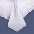 100% Cotton White Satin Stripe Bedsheet Hotel Home Beijing Manufacturer