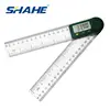 SHAHE New 0-200 mm 7'' Digital Protractor Angle Ruler Electron Goniometer Protractor Inclinometer Angle Meter Measuring Tools