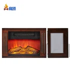 small tabletop household heater wood fireplace electric stove