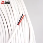 Multi Core Cable awm 24 AWG 2 Cores FEP and Silicone Rubber Insulation Electric Wire White