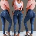 Plus Size Women jeans High Waist Denim pant trousers