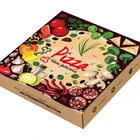 Full colour printing Environmental customized cardboard kraft paper pizza box in Guangzhou