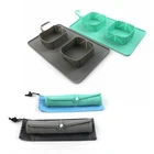 Automatic circulating travel personalised cat bowls food stand concrete pet food bowl dog water bowl dispenser