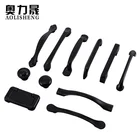 Aolisheng furniture Hole Distance 128mm Pull drawer door handle Black Colour Zinc alloy cabinet handle kitchen handle