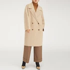 Handmade refinement High quality 100% wool Keep warm women's wool coat