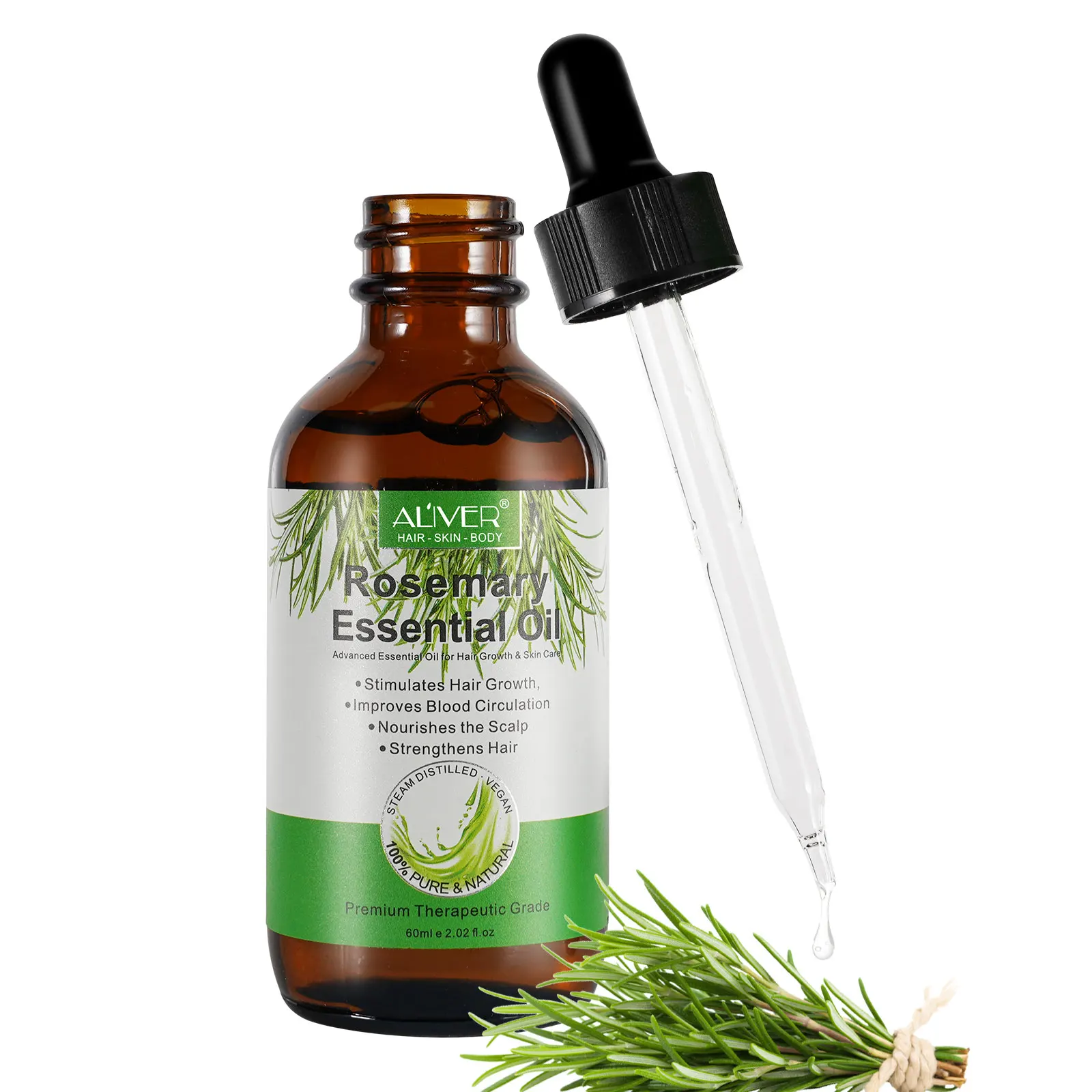 Aliver Rosemary Essential Oil For Hair Care Pure Natural Rosemary Oil