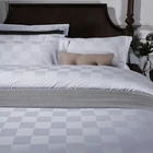 Sample available five star hotel 100% cotton jacquard hotel bedding sets