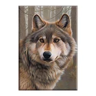 Handicraft Animal Colorful Cross Stitch Kit Embroidery Handicraft Indoor Home Decoration Wolf 4 Cross Stitch