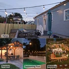 Holiday E27 LED Light Bulb Waterproof Connectable Festoon String Light For Christmas Holiday Decoration