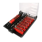 45 pcs small screwdriver bit set with plastic holder kit for computer mi iphone clock repair