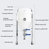 Hot sale home brew equipment brewing conical fermenter fermentation tank with pressure kit