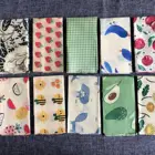 Organic Natural Sustainable Beeswax food wraps set Bee wax wrap