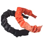 HB498 Wholesale New Arrival Fashion Korea Elastic Gold Velvet Turban Headband Plastic Hairbands Hair Accessories