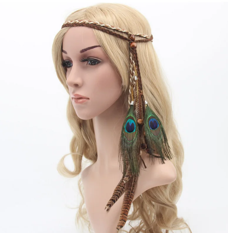 Boho Stil Festival Pfau Feder Stirnband Hippie Weben Haarband Haar Zubehor Fur Frauen Buy Feder Haar Zubehor Hippie Weben Feder Haar Zubehor Pfau Hippie Weben Feder Haar Zubehor Product On Alibaba Com