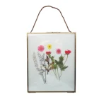Photo Frame Hanging Photo Frame Wedding Pressed Dried Flowers Hanging Copper Glass Photo Frame