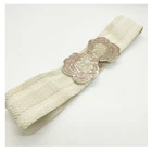 wholesale Hot sell Fashionable terry terry elastic band high elastic women's Canvas belt for decoration