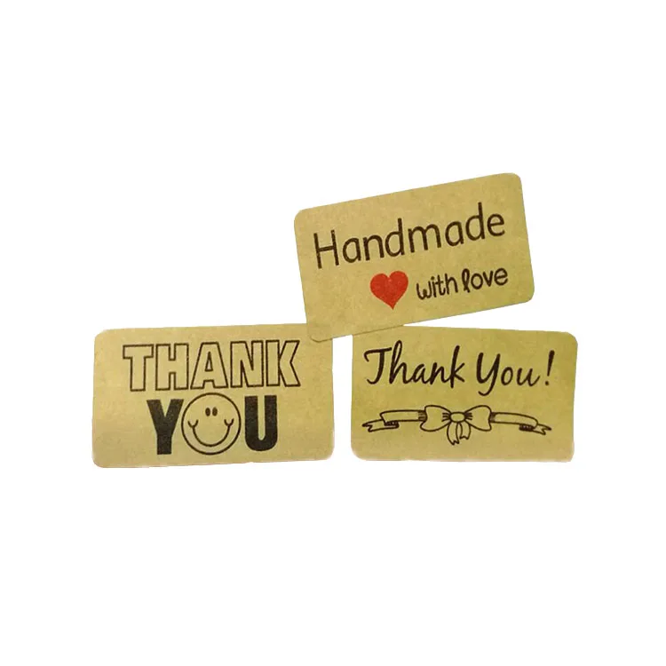 wholesale packaging label adhesive thank you sticker