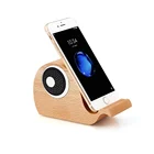 Wooden Bluetooth Speaker with Mobile Phone Stand Holder Cute Whale Shape