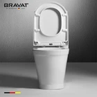 Bravat ceramic sanitary ware bathroom white color wc toilet seat