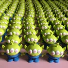 Hot Selling Toy Story Love's eyes Alien keyrings 3D Soft PVC Keychain Bag pendant doll Accept Custom Manufacturers