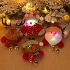 Christmas decorations, luminous hanging bell, brooch, snowman, bear, Christmas gift,