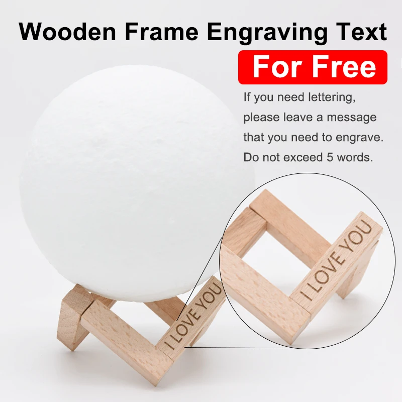 Amazon Explosion Bar Table Kids 3D Glass Color Moonlight Table Lamp