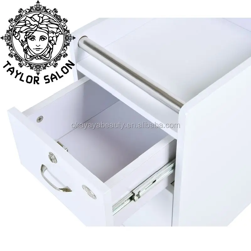 beauty hair saloon equipment furniture lock drawer cabinet salon