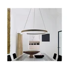 Led White Lights Led Led Modern Office Round White Pendant Lights Aluminum Lamp Up And Down Combination