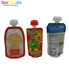 Stand up packaging water pouch /plastic bag with spout pouch for fruit juice