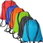 Cheap Eco Friendly Recycled Large Drawstring Bag With Custom Logo Printed