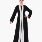 islamic open muslim kimono abaya online shopping abaya turkey Side pendulum nail beads