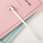 Cartoon unicorn cute transparent soft stationery pen kid gift office school supplies