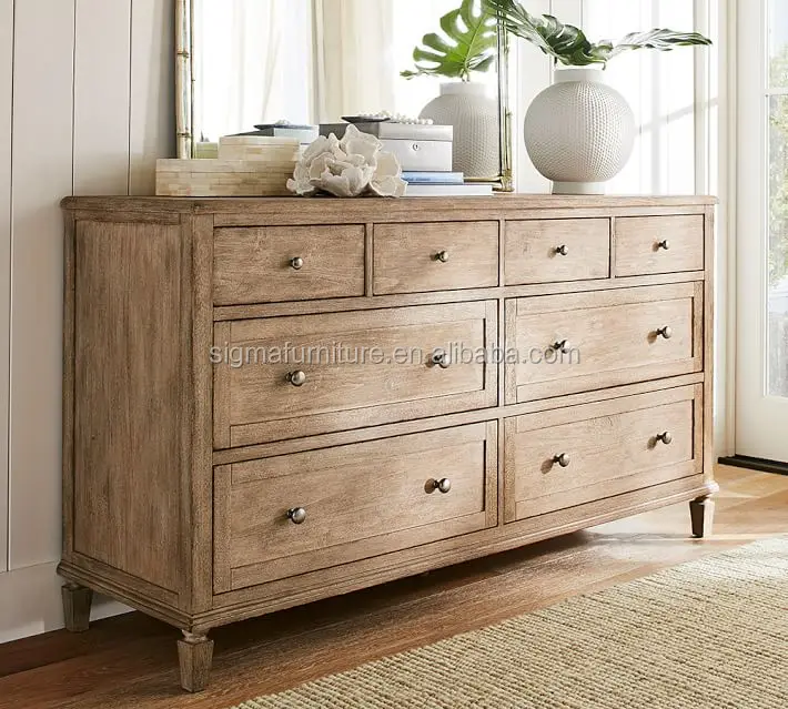 modern high-quality furniture indoor furniture bedroom set 8-Drawer Wide Dresser