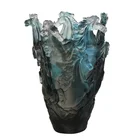 Wholesale Shape Unique Hanging liuli Crystal Flower Vases, Air Plant For Wedding Centerpiece Decor