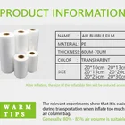 Pillow Safety Packaging Air Bubble Pillow Bag Roll Air Bubble Film For Cushion Packing