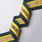 OEKO-TEX 100 Polyester Multi Colors Striped Lurex Tape Knitting Tape Flat Webbing Elastic For Garment Home Textile