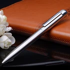 Stainless Steel Twistable Metal Push Ballpoint Pen with customized color