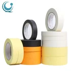 China Supply Car Painting Covering Crepe Paper Masking Tape Jumbo Roll