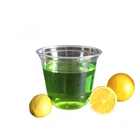 custom beverage packaging box 9oz clear plastic disposable yogurt ice cream sundae pet plastic cups with straw