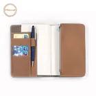 Customized solid color PU leather personalised soft cover book journal