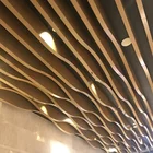 Decorative metal ceiling panels suspended tiles wood baffle ceiling