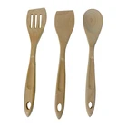 OEM/ODM Wholesale Custom 3 Pcs Heat-resistant Utensils Set Comfortable Wood Cooking Kitchen Tool